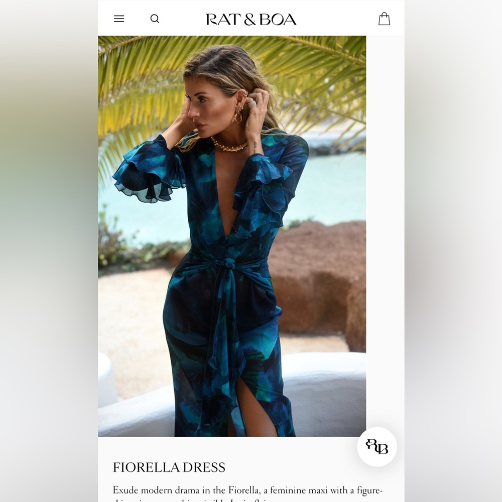 Rat and Boa Fiorella Dress NWT